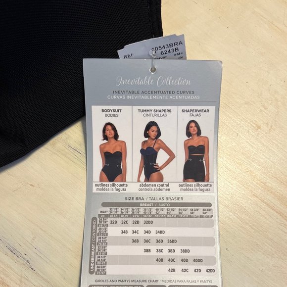 NWT Annette Convertible Strapless Bodysuit Tummy Shaper in Black - Picture 10 of 10